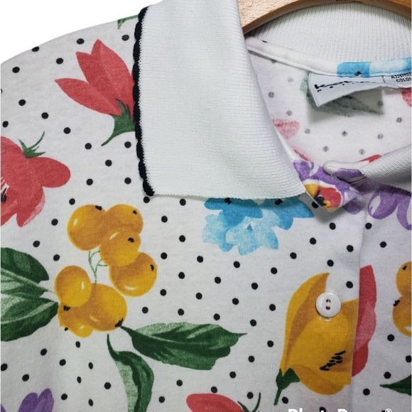 Vintage Koret Fruity Floral Button Down Shirt - Picture 5 of 6